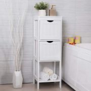 Bathroom+Floor+Cabinet,+Multifunctional+Wooden+Storage+Cabinet+With+2+Drawers+For