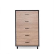 Large Capacity 5-Tiered Storage Locker (Oak)