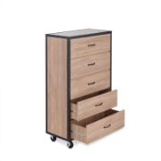 Large Capacity 5-Tiered Storage Locker (Oak)