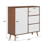 Modern Large-Capacity Bedroom Bookcase Storage Cabinet