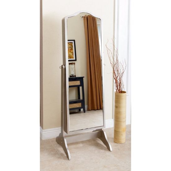 Auston Solid Wood Jewelry Armoire with Mirror