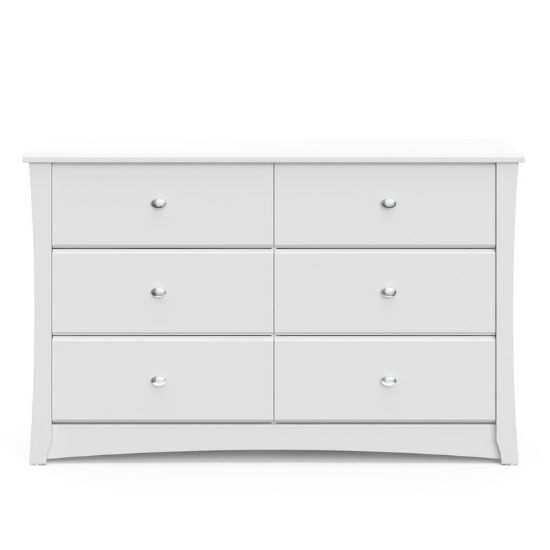 Crescent 6 Drawer Double Dresser