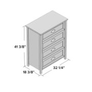 Geraldine 4 Drawer 32.25'' W Chest