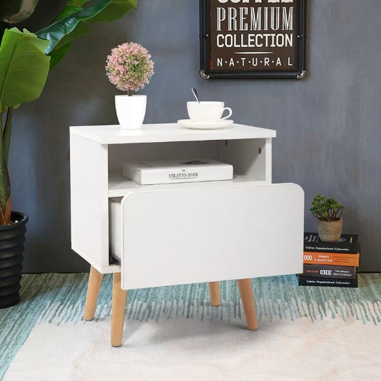 Dida Nightstand  Natural Wood