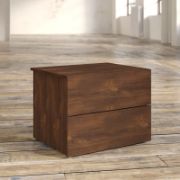 Tawnya 2 - Drawer Nightstand in Dark Brown Truffle Laminate