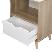 Valya 1 - Drawer Nightstand in WhiteBeige