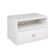 Cäcilie Drawer Nightstand in White