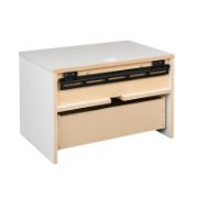 Cäcilie Drawer Nightstand in White