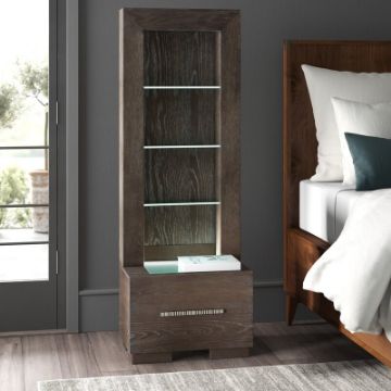 Wayland 1 - Drawer Nightstand in Brown Wayland 1 - Drawer Nightstand in Brown