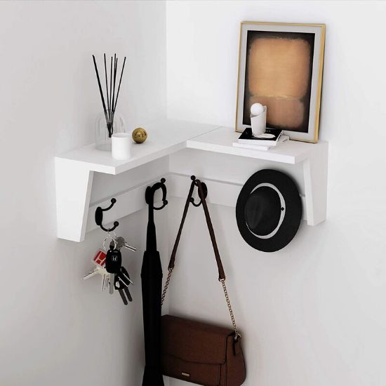 Wall Mounted Corner Shelf