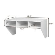 Wall Mounted Floating Computer Table Desk Storage Shelf