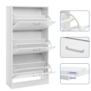 Mercl Tier 18 Pair Shoe Storage Cabinet