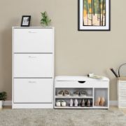 Mercl Tier 18 Pair Shoe Storage Cabinet