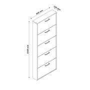 Muirenn 15 Pair Shoe Storage Cabinet