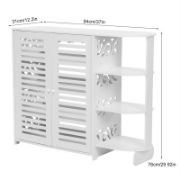 Freya 20 Pairs Shoe Storage Cabinet