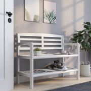 Hales Solid Wood Shelves Storage Bench