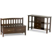 Madlin Wood Drawer Storage Bench