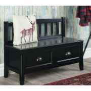 Madlin Wood Drawer Storage Bench