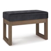 Darin  Faux Leather Bench