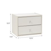 Denny Stackable 2 Drawer Storage Chest