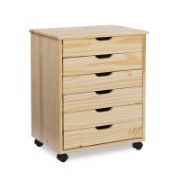 Breshay+6+Drawer+Rolling+Storage+Chest 