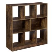 Cherey 100cm Geometric Bookcase brown