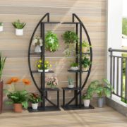 Heavy Duty Portable 5-Tier Plant Stand Pack Of 2