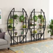 Heavy Duty Portable 5-Tier Plant Stand Pack Of 2