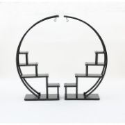 Industrial Multi-Purpose Curved Display Shelf For Home