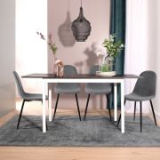 Elaina Extendable Iron Dining Table