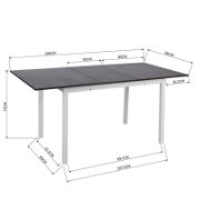 Elaina Extendable Iron Dining Table