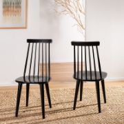 Biry Solid Wood Slat Back Arm Chair 