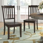 Helin Solid Wood Windsor Back Side Chair (Set of 2)