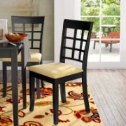 Gillan Slat Back Side Chair in Black (Set of 2)