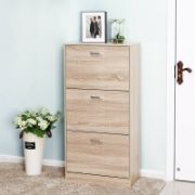 Mercl Tier 18 Pair Shoe Storage Cabinet