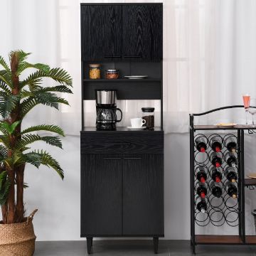 Madia Kitchen Buffet with Hutch Wooden Storage Cupboard Madia Kitchen Buffet with Hutch Wooden Storage Cupboard