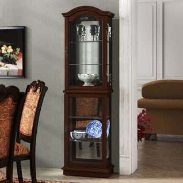 Ping Lighted Curio Cabinet Ping Lighted Curio Cabinet