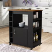 weran Kitchen Cart with Locking Wheels