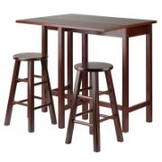 Kita Counter Height Drop Leaf Solid Wood Dining Set