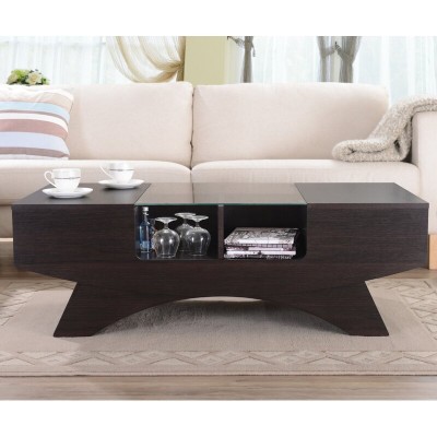 Madilynn Trestle Coffee Table with Storage