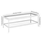 Seral 4 Legs Coffee Table with Storage