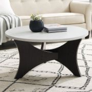 Wilmer  Mid Century 3-Leg Round Coffee Table