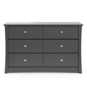 Crescent 6 Drawer Double Dresser