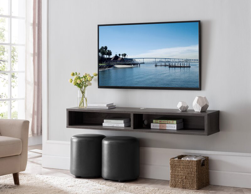 Kist Floating TV Unit | Natural Wood Wall-Mounted stand | revvvd | revvvd