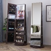 Picture of Woody Rotating  Full length mirror jewelry Armoire 