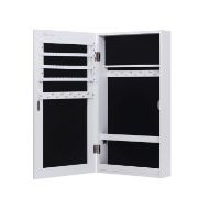 Picture of Streen White Jewelry Armoire with Mirror