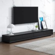 Picture of Modern Walnut TV Stand Rectangle Walnut