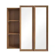 Ancelmo Surface Mount Frameless 2 Door Medicine Cabinet