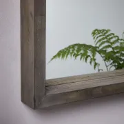 Caram Rectangle Wall Mirror with Wooden Frame