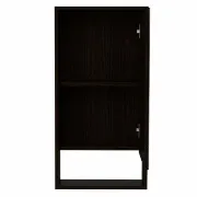 Modesto Modern Minimal Mirrored Medicine Cabinet with Open Shelf & 2 Interior Shelves